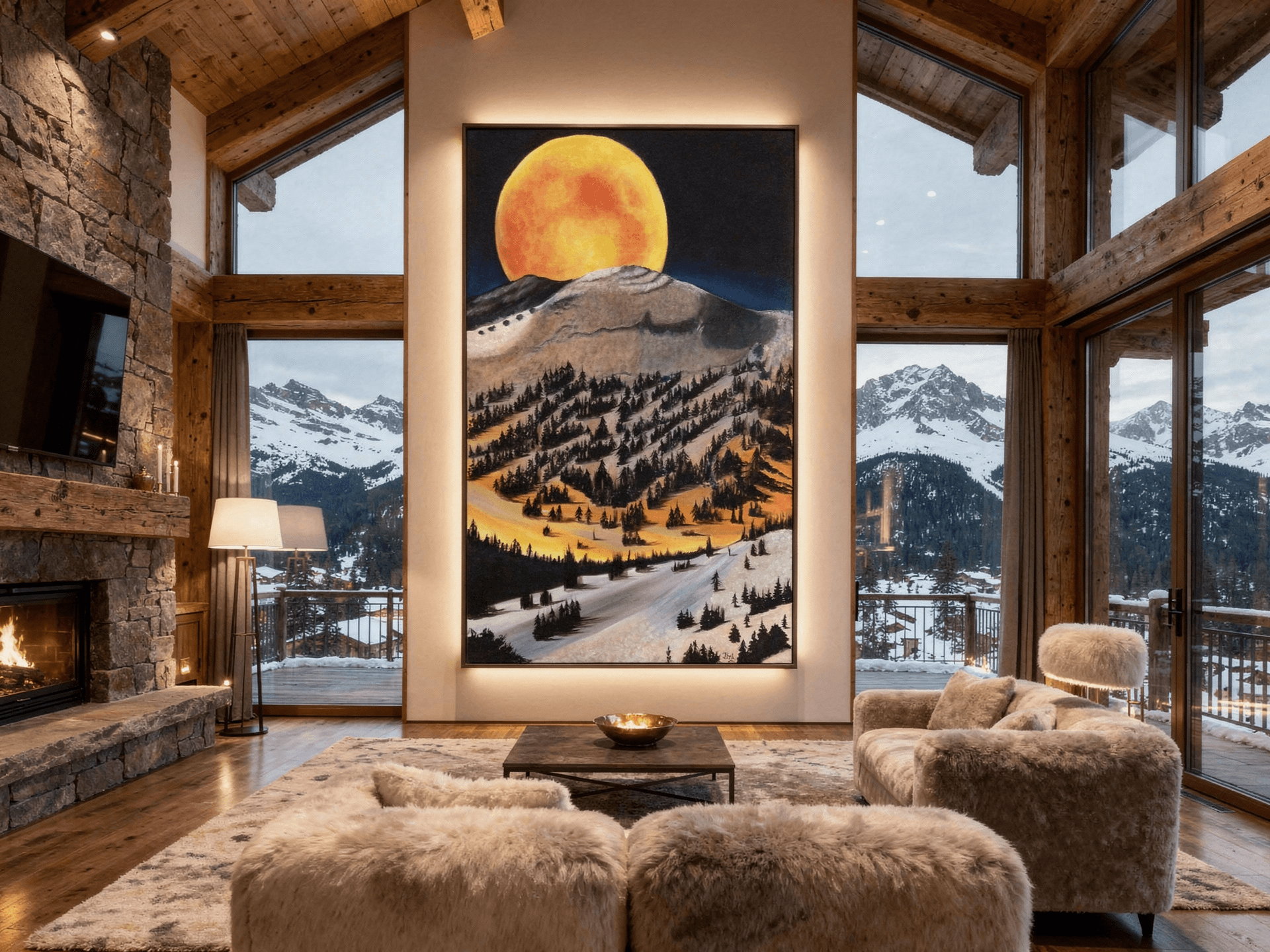 Harvest Moon Mountain — detail