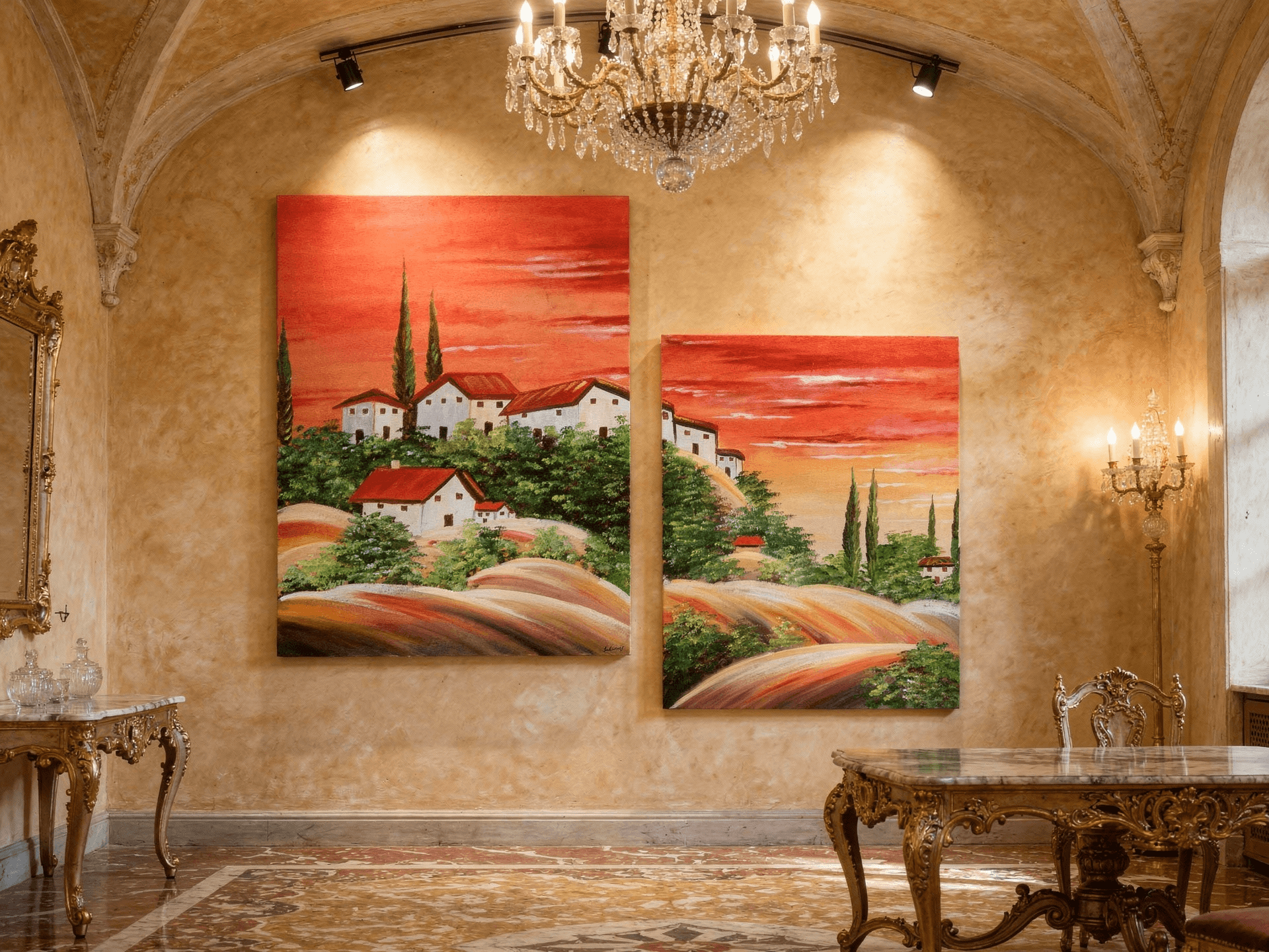 Tuscan Hillside — detail