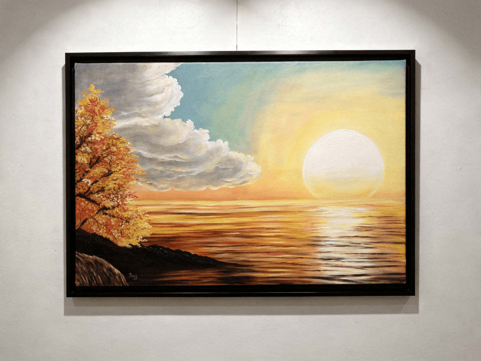 Golden Horizon — on wall