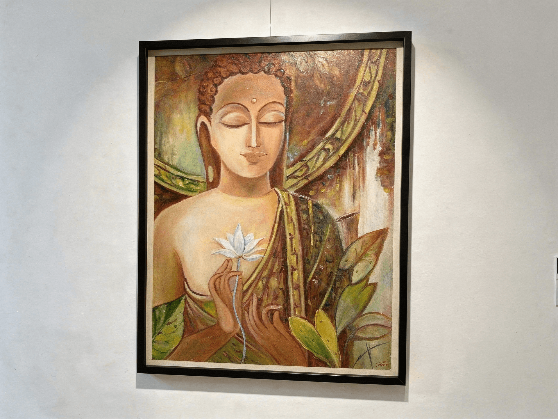 Serene Buddha — on wall