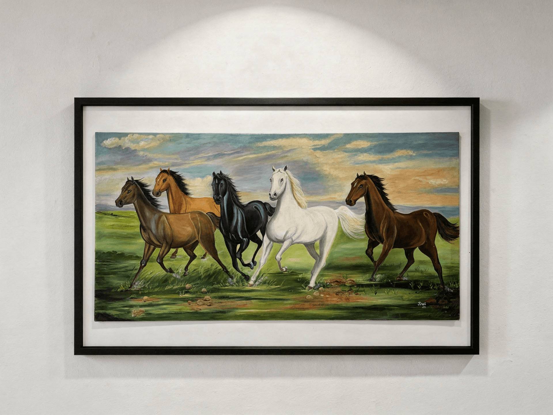 Wild Horses — on wall
